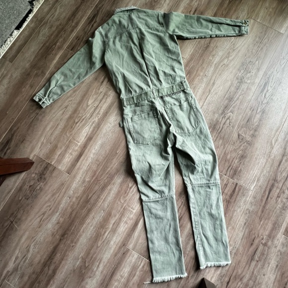 One Teaspoon Green distressed belted jump suit excellent like new condition XS - Picture 5 of 16